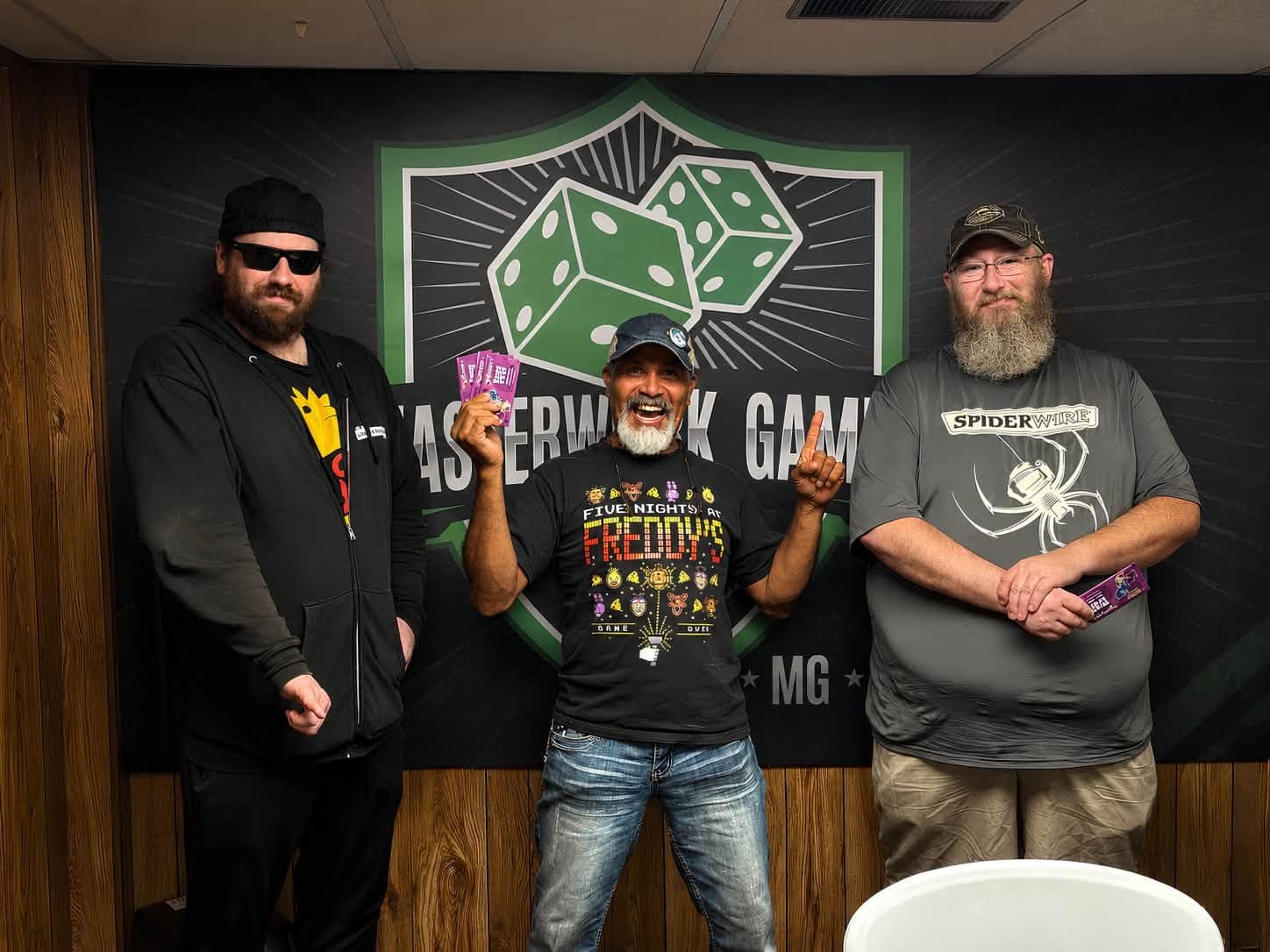 Three members of the Masterwork community posing together